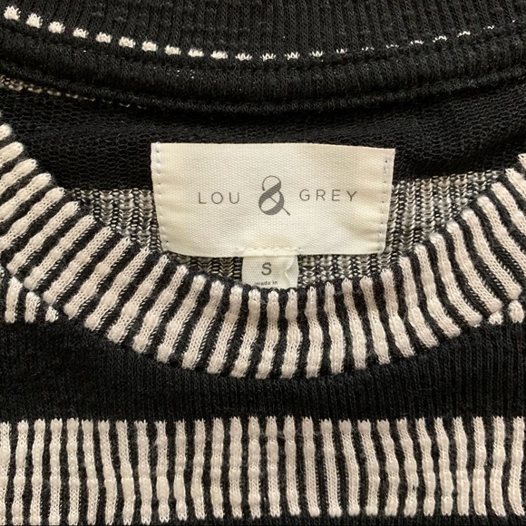 NWOT Lou & Grey Crop Relaxed Striped Top sz S - Picture 6 of 6